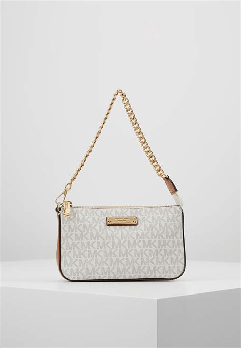 michael kors pouches chain pouchette vanilla|michael kors chain link pochette.